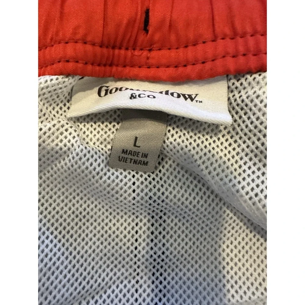 Goodfellow Swim Trunks Mens Large Blue Floral Beach‎ Surfer Casual Never Worn